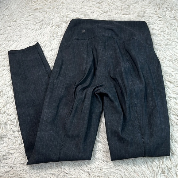 Lululemon Here to There High-Rise 7/8 Pant Crosshatch Texture Black Multi Black - Picture 5 of 8